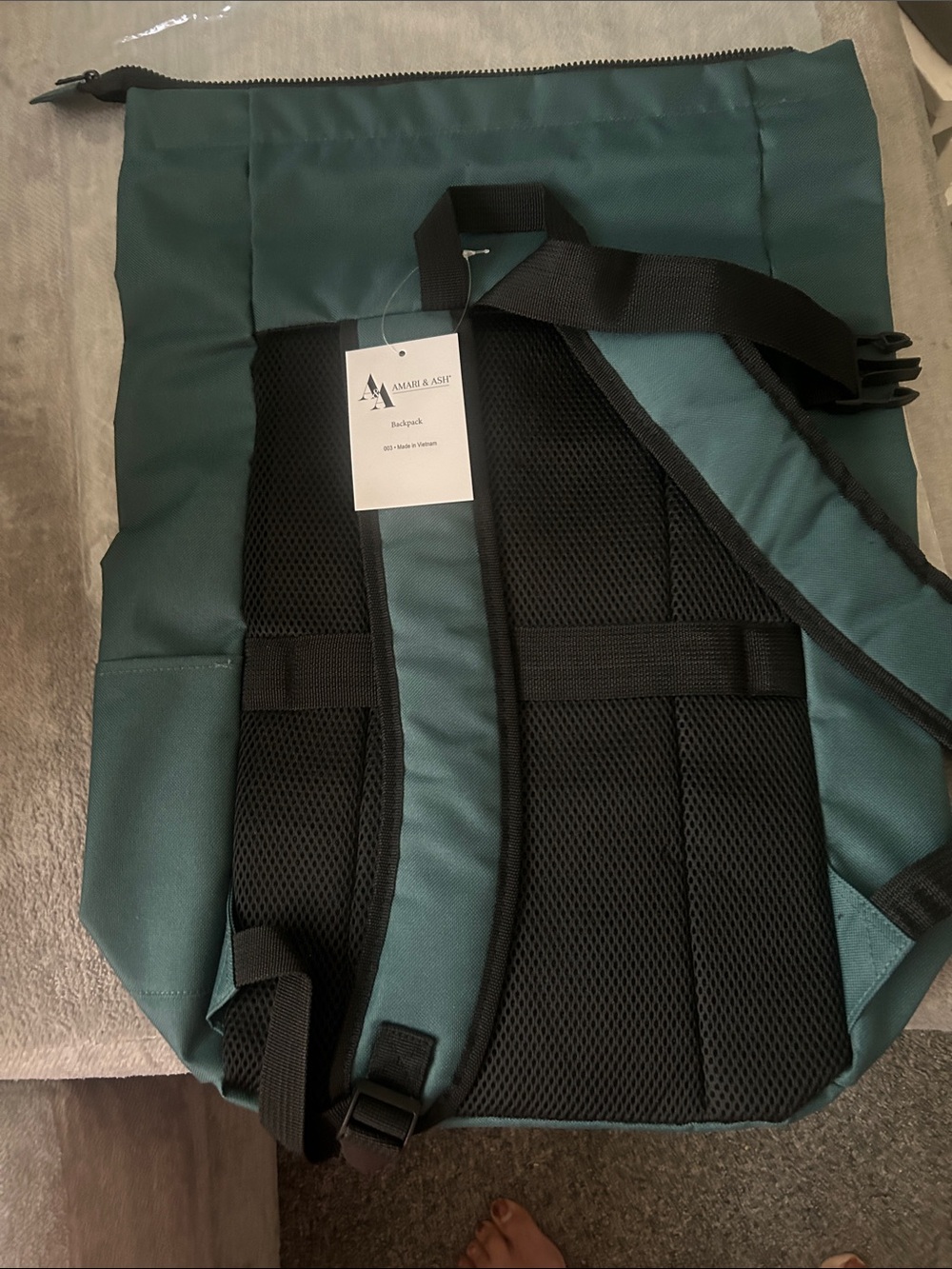 Teal Roll-Top Men's Backpack